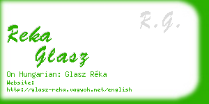 reka glasz business card